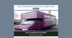 Desktop Screenshot of garysremovals.co.uk